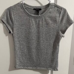 Forever 21 Heather Gray Crop Top